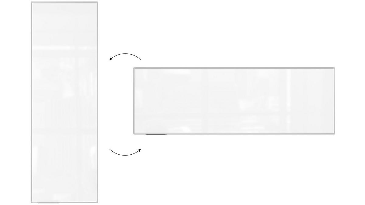 MAGNETISCHES Whiteboard - PREMIUM EXPO Alurahmen 300x100cm - Weiß, Metall (300/100/1.6cm) - ALLboards