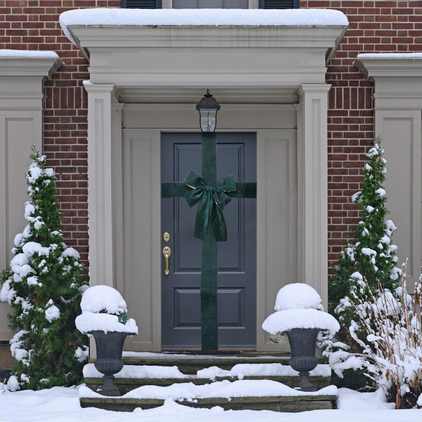 WEIHNACHTSDEKORATION Schleife 33/42 cm - Grün, Textil (10/42/33cm) - Home Styling Collection