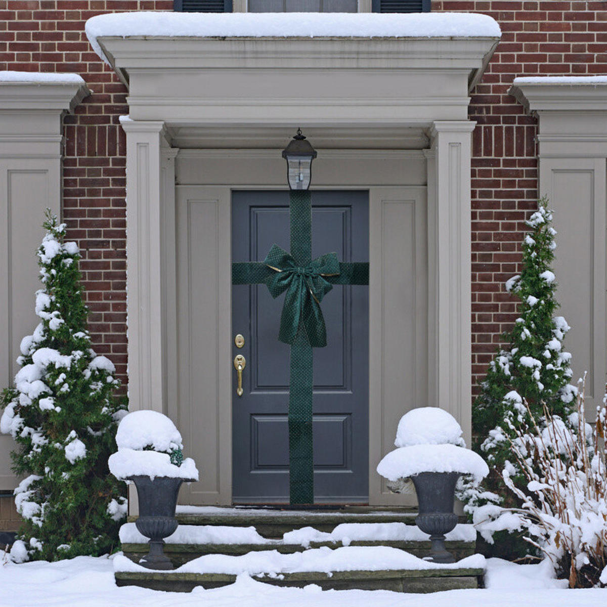 WEIHNACHTSDEKORATION Schleife 33/42 cm - Grün, Textil (10/42/33cm) - Home Styling Collection