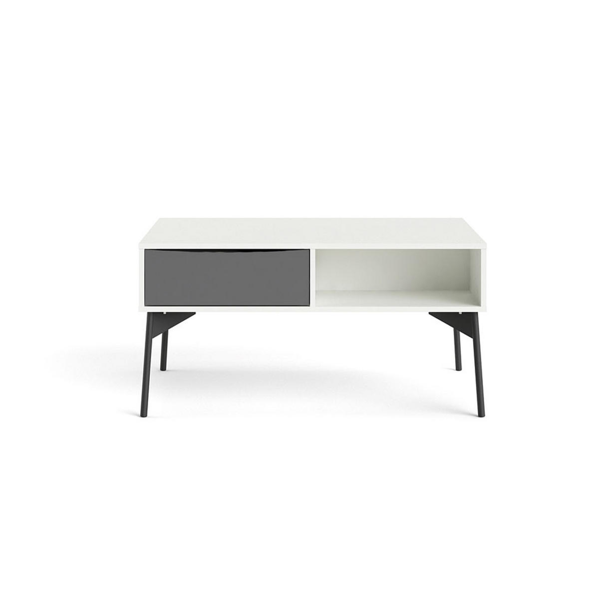 COUCHTISCH weiß, mattgrau - Weiß, Holzwerkstoff (60/99/49cm) - ebuy24