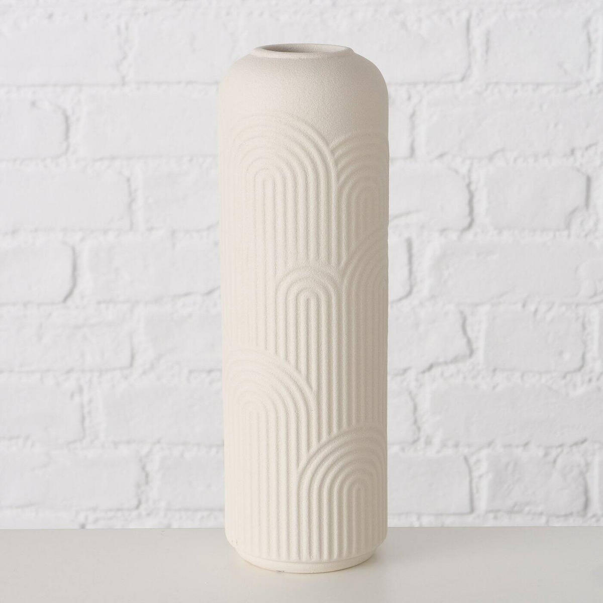BLUMENVASE Aliette 25 cm - Creme, Keramik (25cm) - Boltze Home