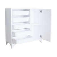 BEISTELLSCHRANK Aurland - Weiß, Holzwerkstoff (77/78.5/30cm) - [en.casa]