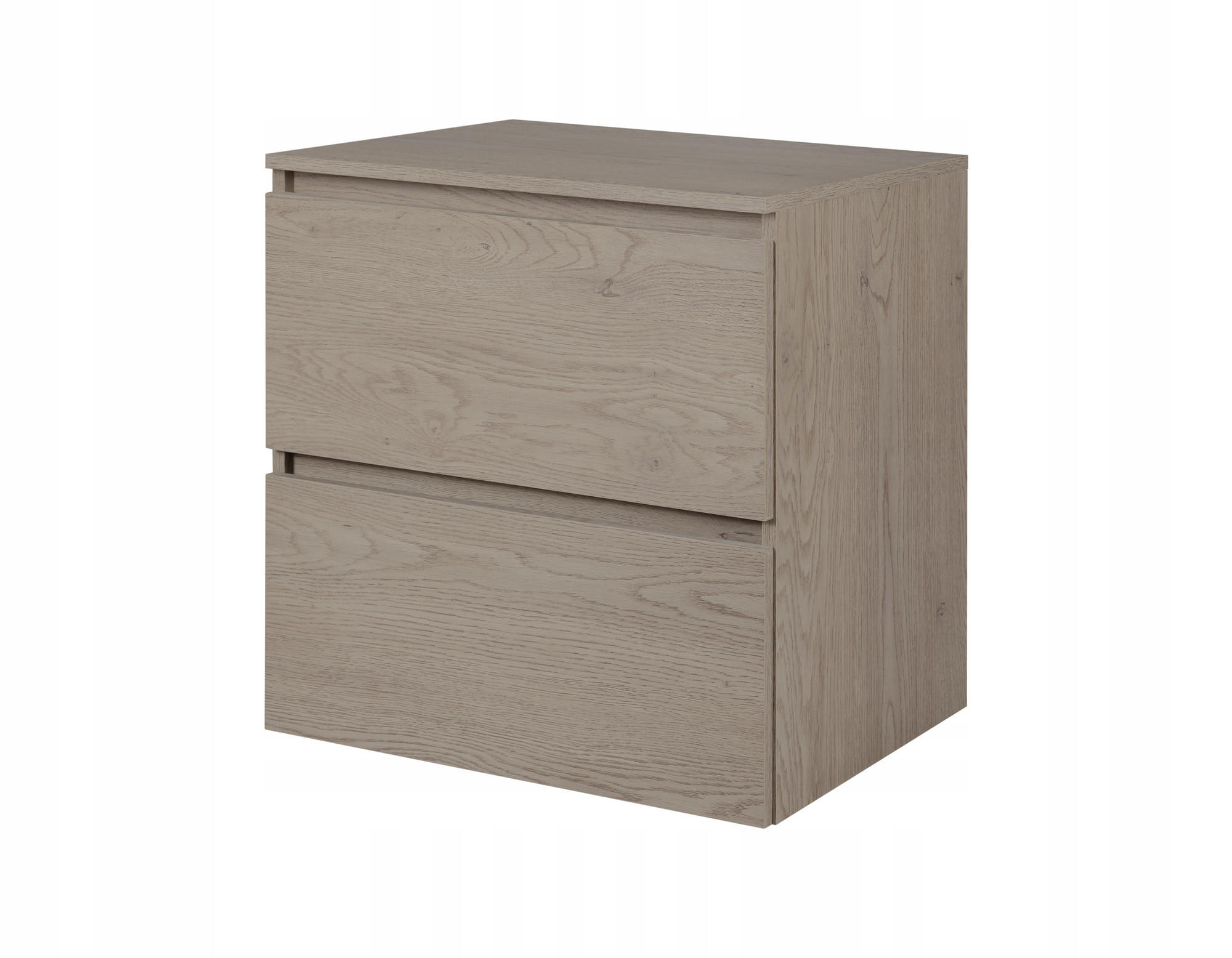 WASCHBECKUNTERSCHRANK SIMPLE 60cm mit Waschbecken Dunkel Eiche - Wildeiche, Holz (60/62/46cm) - Rodan