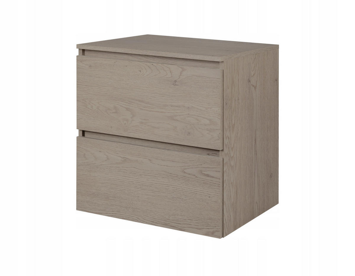 WASCHBECKUNTERSCHRANK SIMPLE 120cm mit Arbeitsplatte Dunkel Eiche - Wildeiche, Holz (120/62/46cm) - Rodan