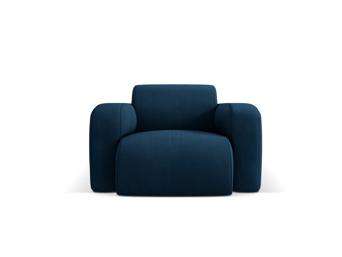SESSEL Molino aus strukturiertem Stoff königsblau - Blau, Textil (95/72/105cm) - Micadoni