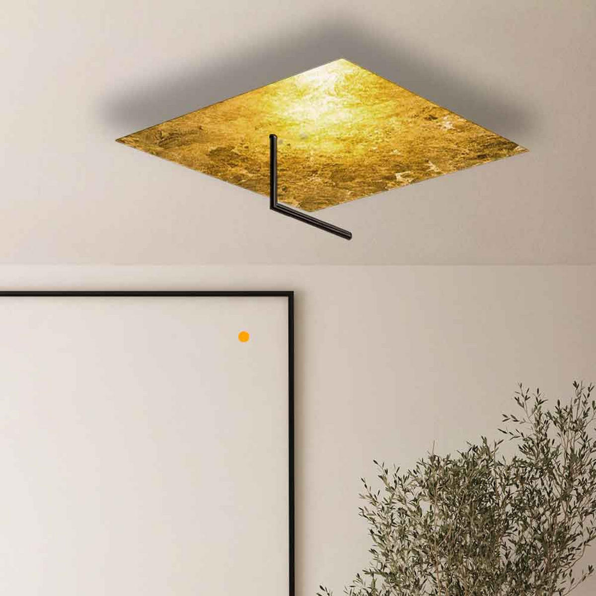 LED-WAND-/DECKENLAMPE Edge Weiß 62x62cm - Weiß, Metall (62/62/16cm) - s.luce
