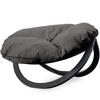 GARTENSESSEL GEKKO ,Dunkelgrau|Anthrazit - Dunkelgrau/Anthrazit, Holz/Textil (119/65/100cm) - KONSIMO®