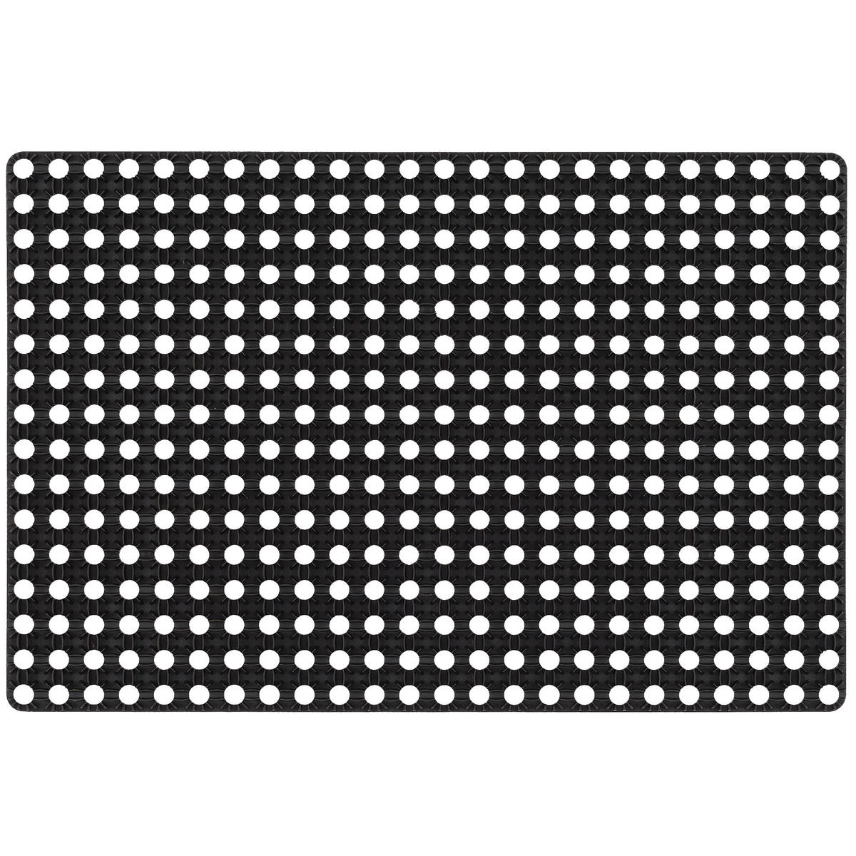 FUSSMATTE SAUBERLAUF GUMMIMATTE SWING - Schwarz, Kunststoff (40/60cm) - Pergamon