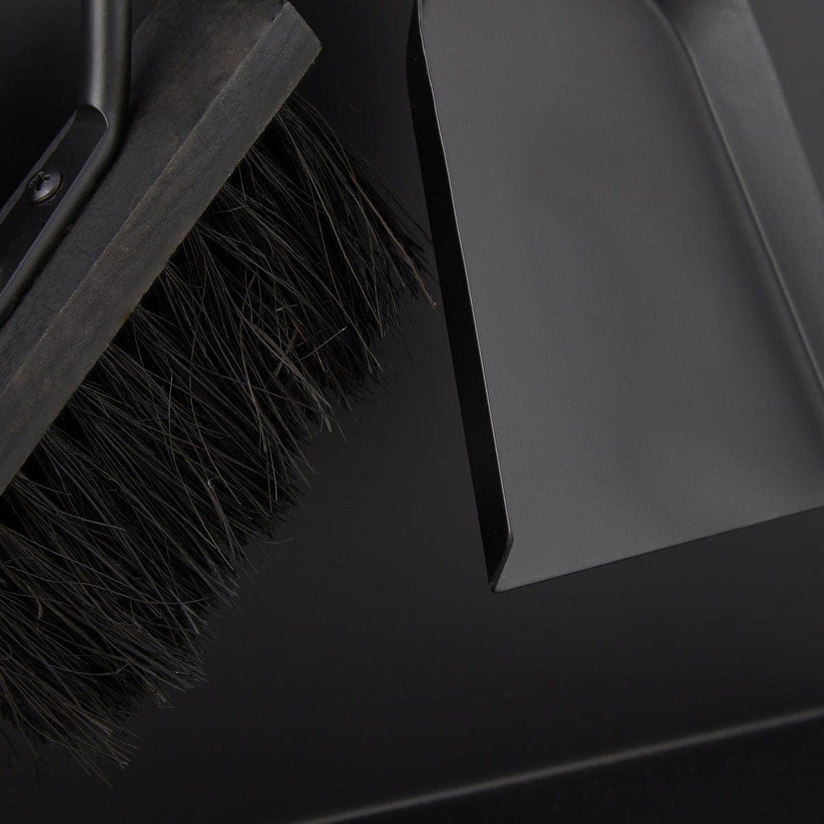 KAMINBESTECK - Schwarz, Holz/Metall (28/66/11cm) - Relaxdays