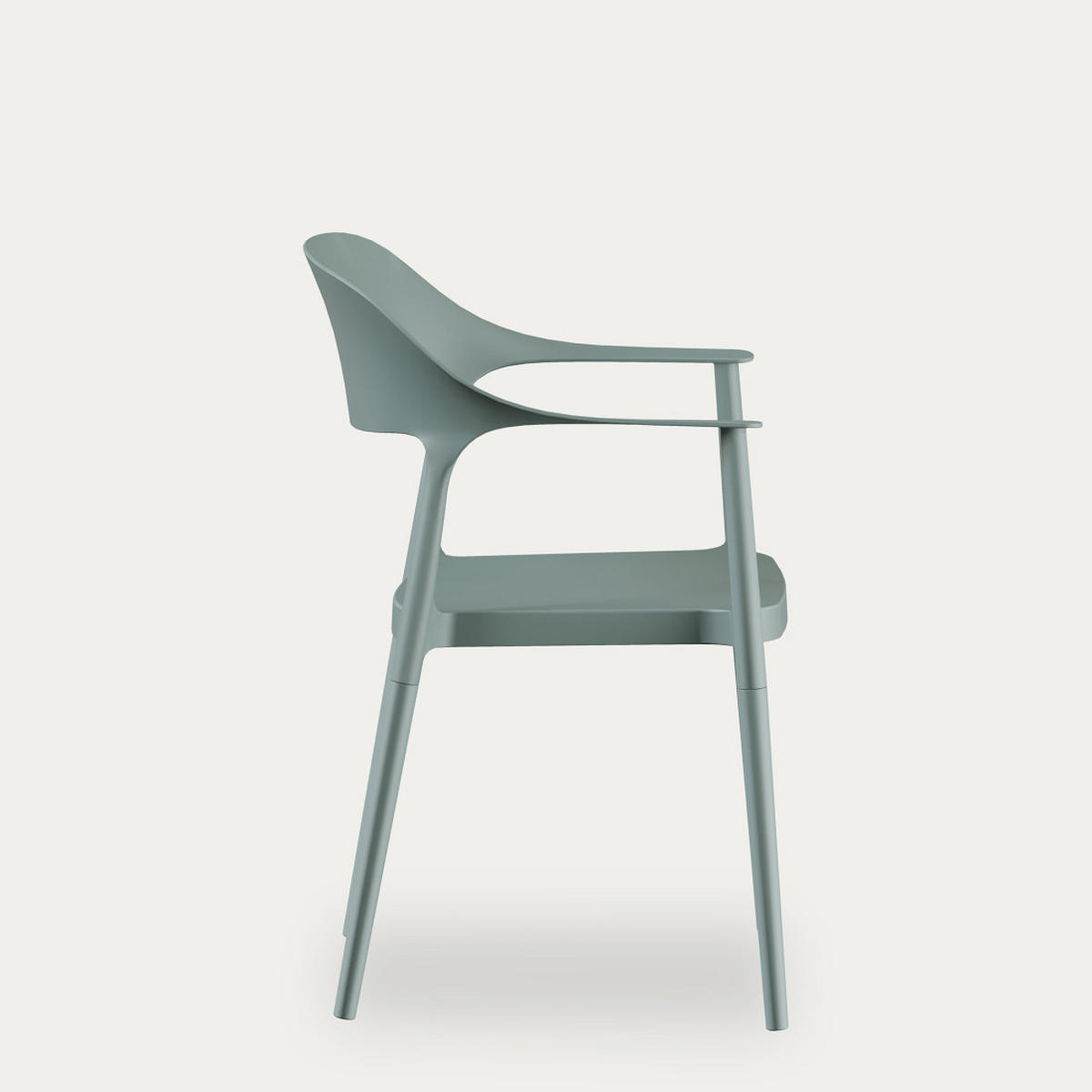 STUHL Brunel Grün 57.5 cm x 83 cm - Grün, Kunststoff (57/83/53cm) - Kenay Home