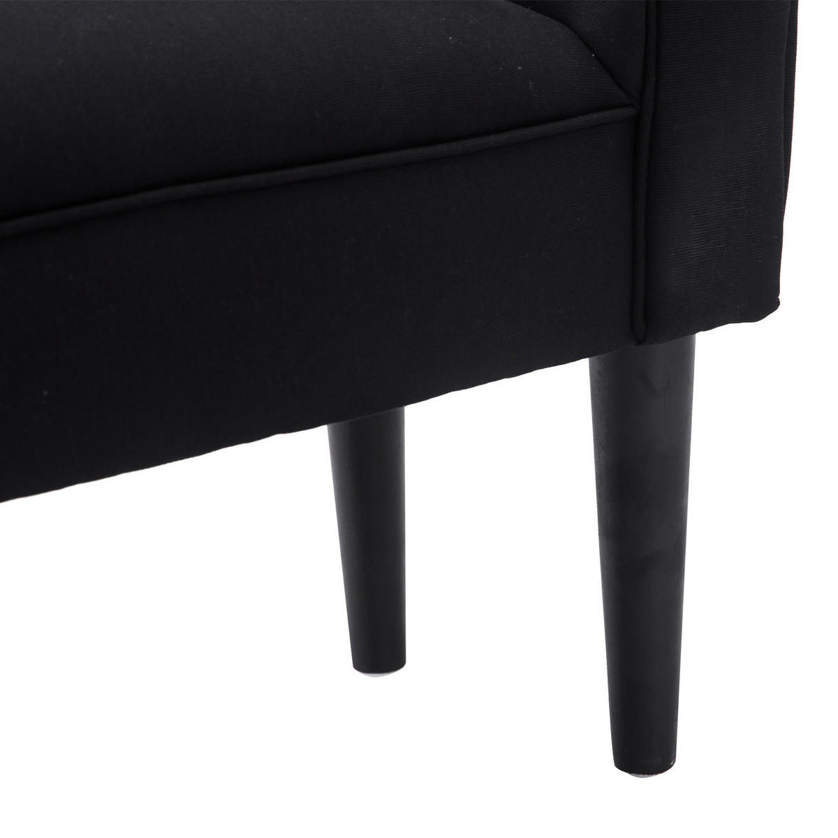SITZBANK DE-09065 mit weicher Polsterung Schwarz - Schwarz, Holzwerkstoff (102/51/36cm) - ComfortXL