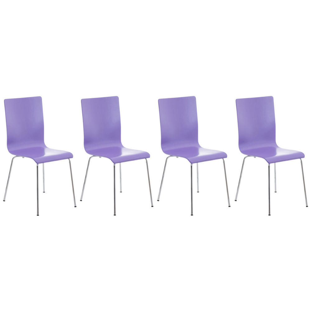 Deluke Besucherstuhl Lila 43x87x47 cm