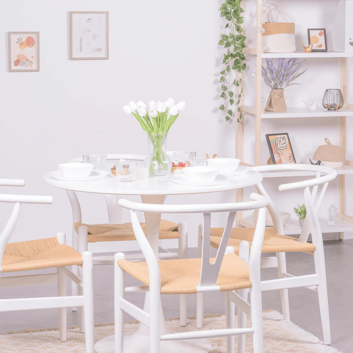 STUHL Holz Weiß - Weiß, Holz (49/73/53cm) - Nest Dream