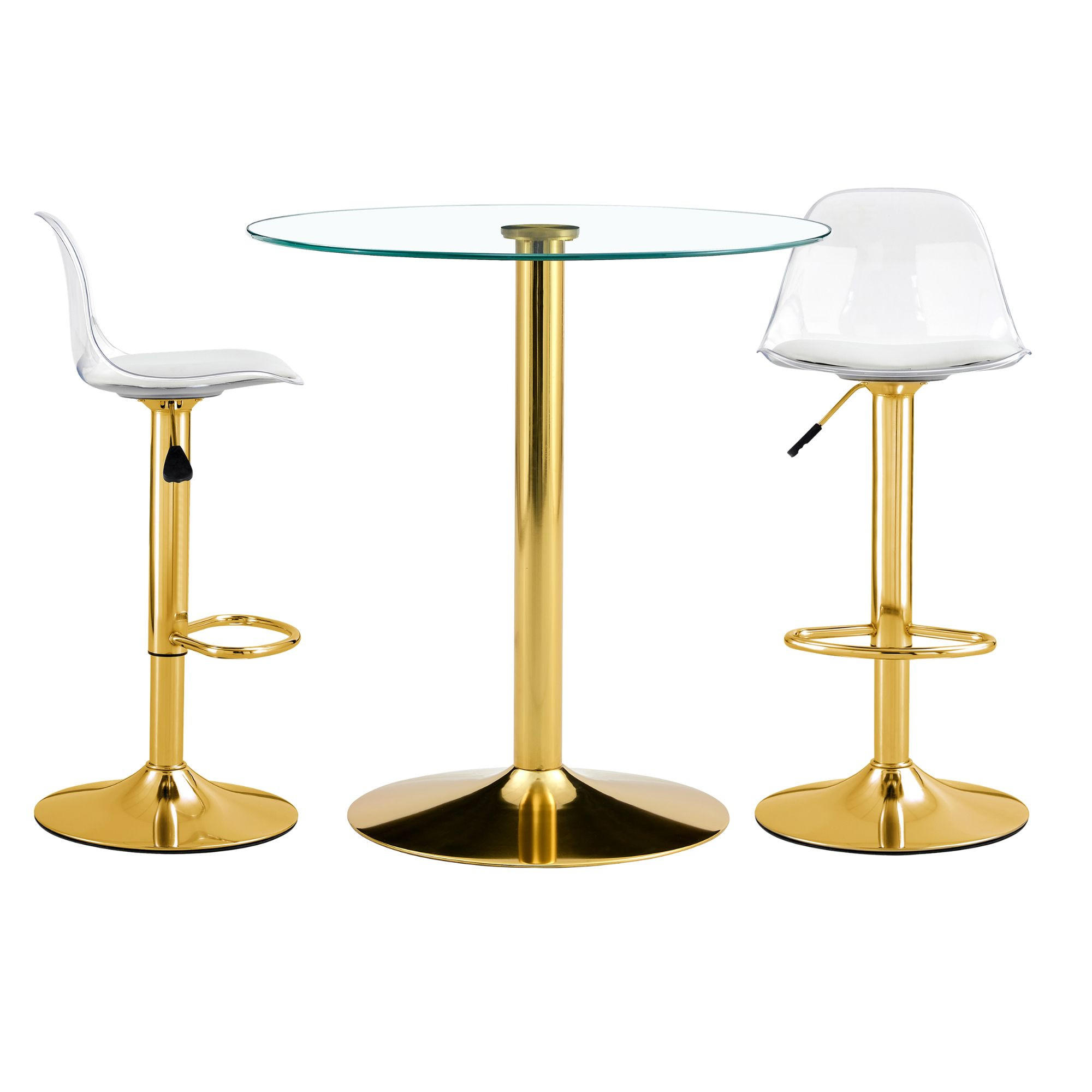Urban Meuble Bar-Set Gold 89x92x89 cm