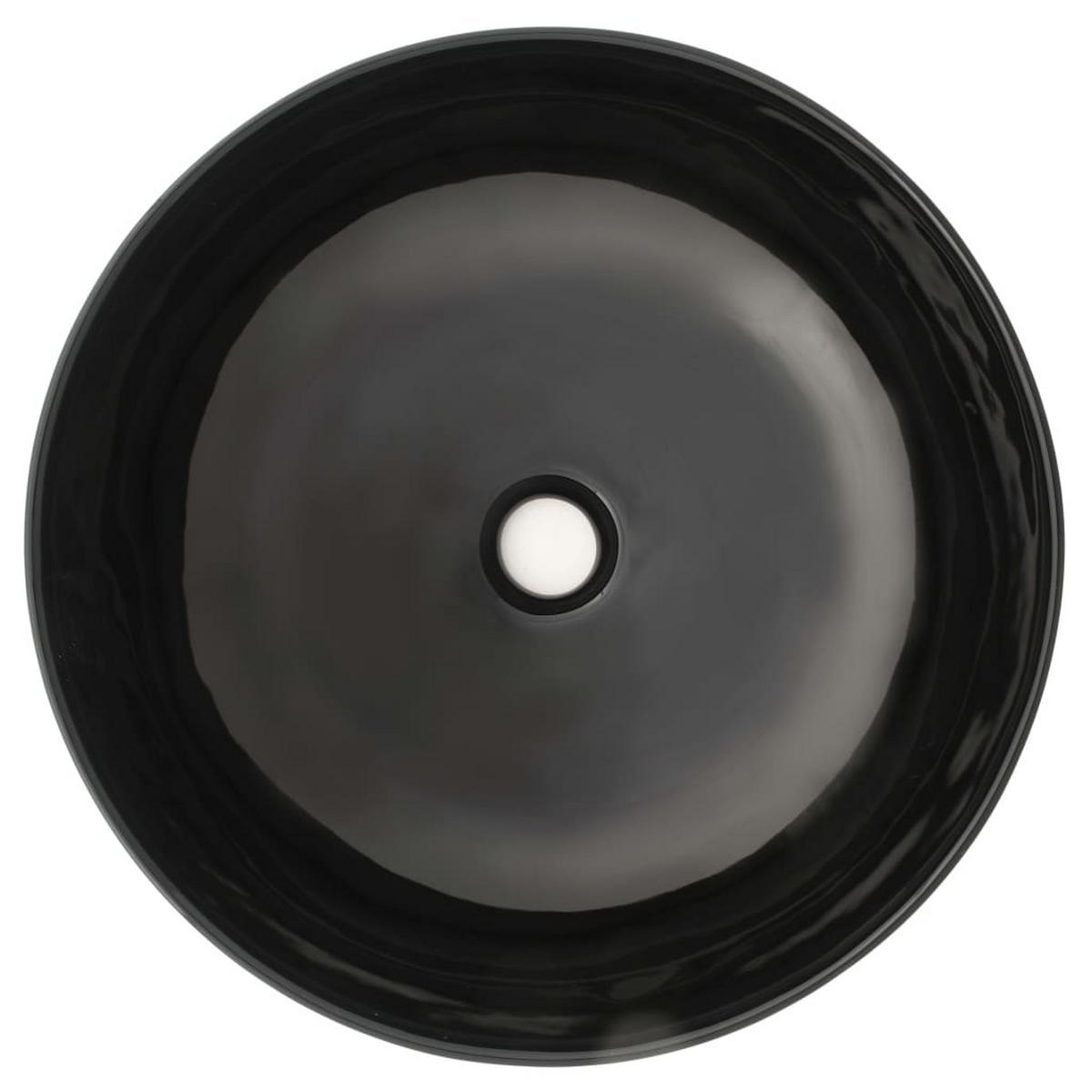 WASCHBECKEN Kulp 41.5/41.5/13.5 cm - Schwarz, Keramik (41.5/13.5/41.5cm) - Nettlife