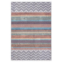 TEPPICH Rivka Rostfarben,Pastellblau,Mauve 160/230 cm - Rostfarben, Textil (160/230cm) - My-Rug