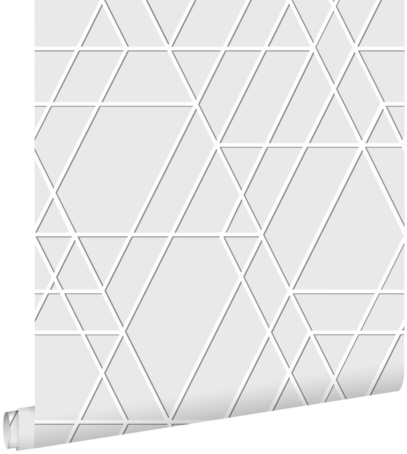 TAPETE 3D-Muster 50 x 900 cm - Grau, Papier (50/900cm) - ESTAhome
