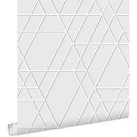 TAPETE 3D-Muster 50 x 900 cm - Grau, Papier (50/900cm) - ESTAhome