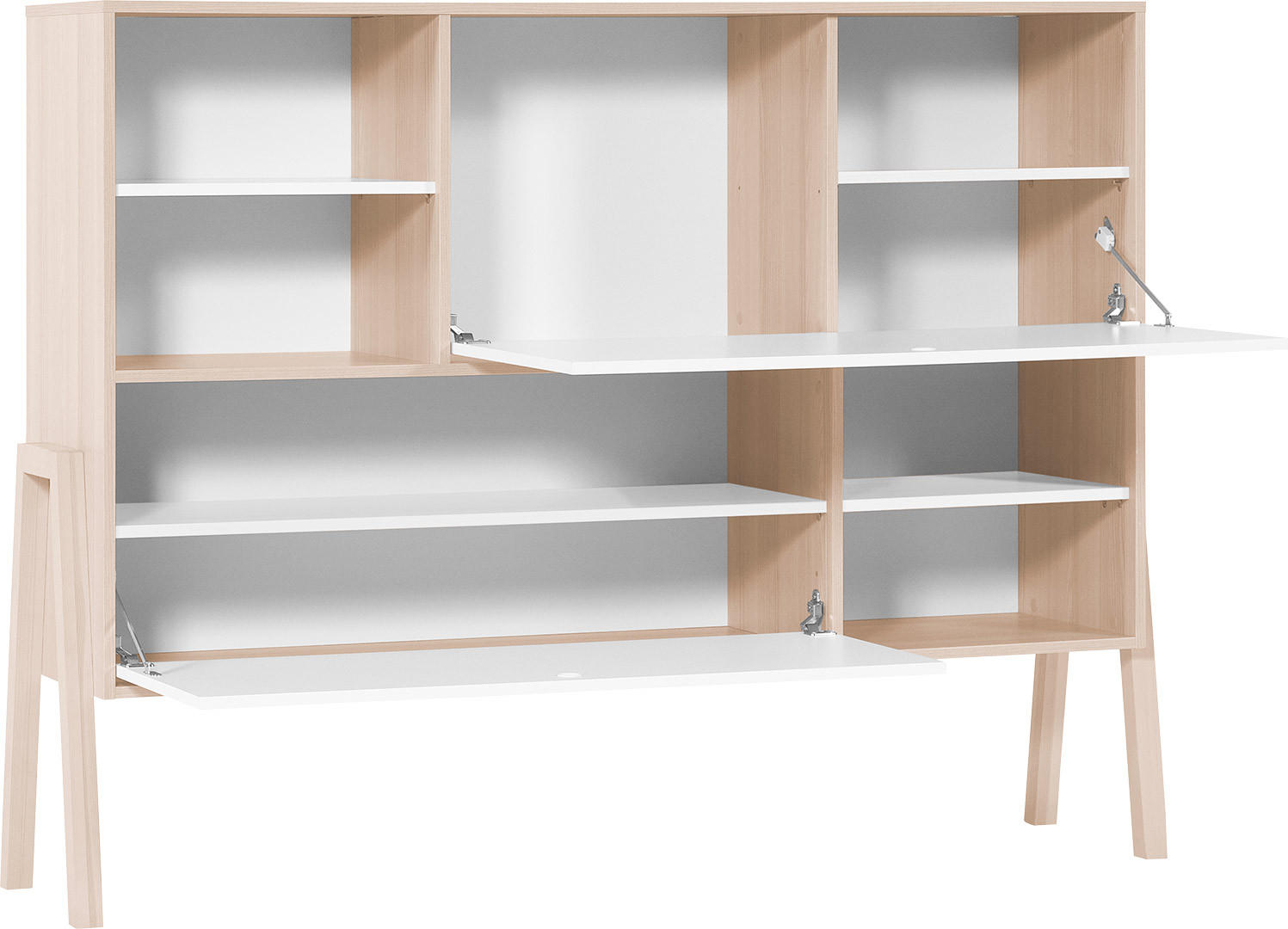 KOMMODE GROSS SPOT - Weiß, Holzwerkstoff (160/122/40cm)