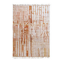 BERBERTEPPICH elegant handgeknüpft aus Wolle 300x 400 cm - Orange, Naturmaterialien (300/400cm) - AFK Living