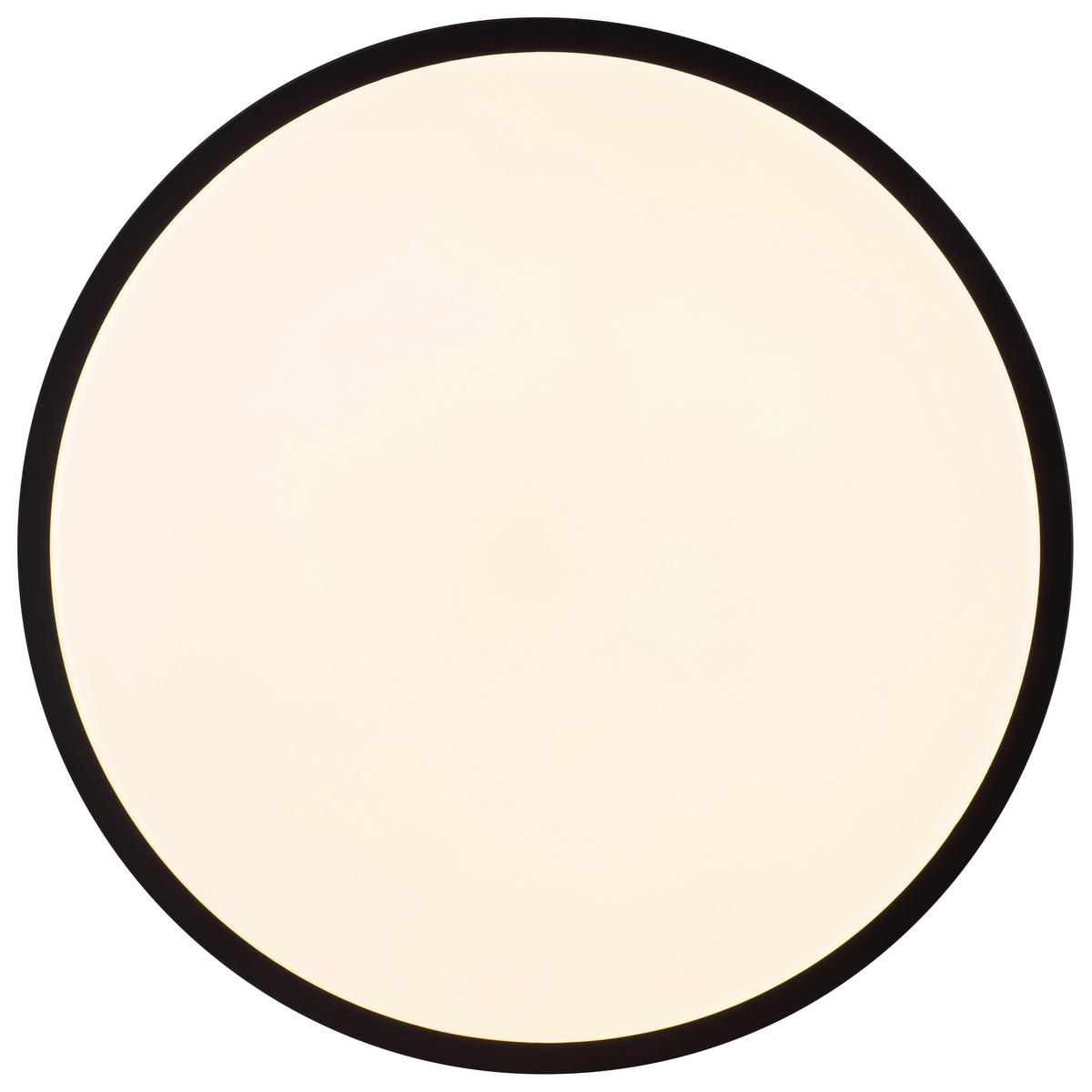 LED DECKENLEUCHTE Delvin Schwarz/Weiß 33/33/7 cm - Schwarz, Metall (33/33/7cm) - Brilliant