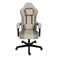 GAMINGSTUHL HyperSeat beige/hellgrau - Beige, Kunststoff (63/131/121cm) - Juskys
