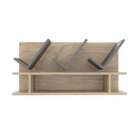 BÜCHERREGAL Larissa Walnuss Anthrazit - Eichefarben/Grau, Holzwerkstoff (22.5/45/90cm) - Decorotika
