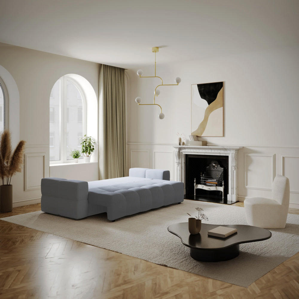 Thumbnail - Sia Home Schlafsofa, Grau, Textil, 4-Sitzer, Rechteckig, 286x80x102 cm, Wohnzimmer, Sofas & Couches, Schlafsofas