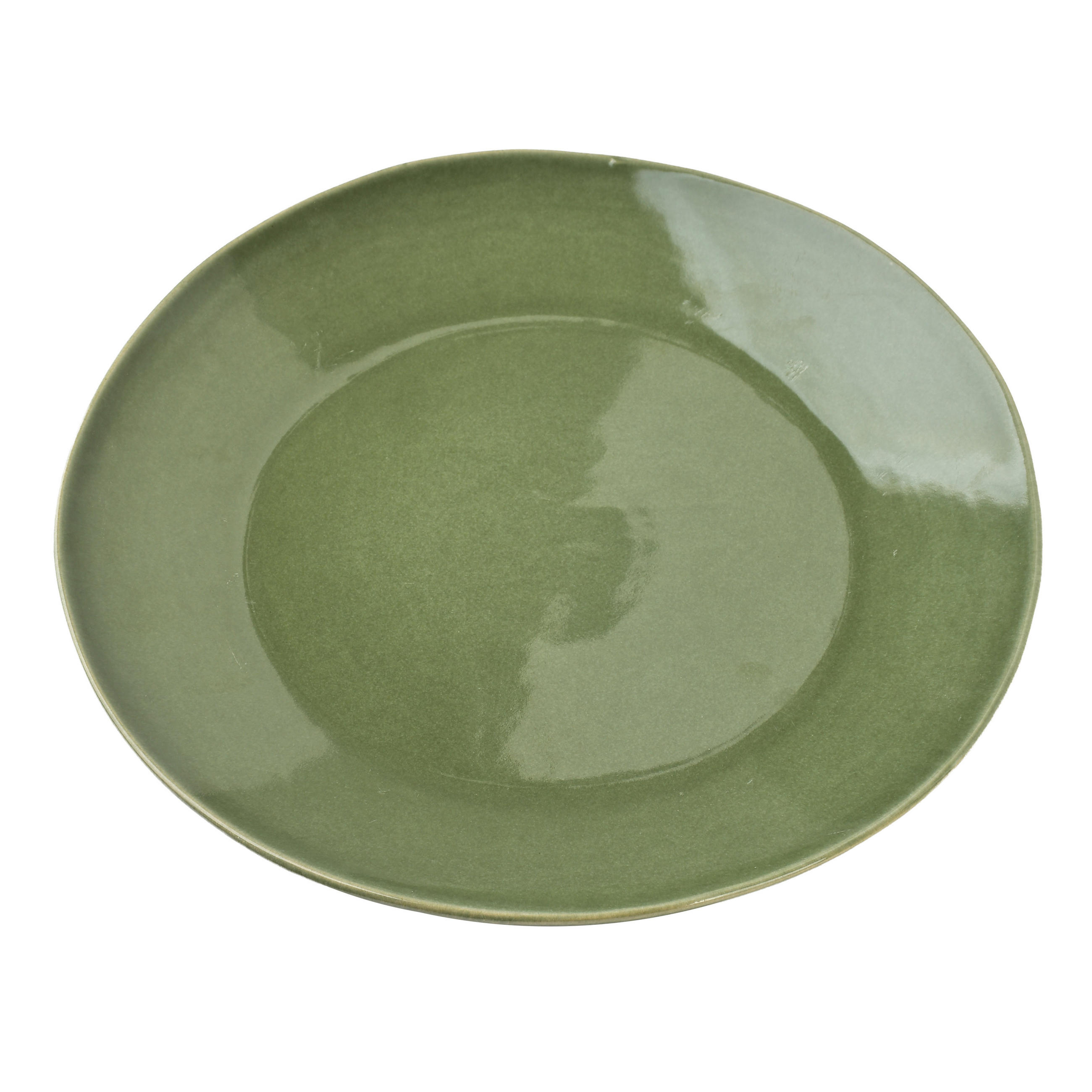 TELLER Basic Nature 27,5cm Keramik - Grün, Keramik (27.5/27.5/2.5cm) - Mondex