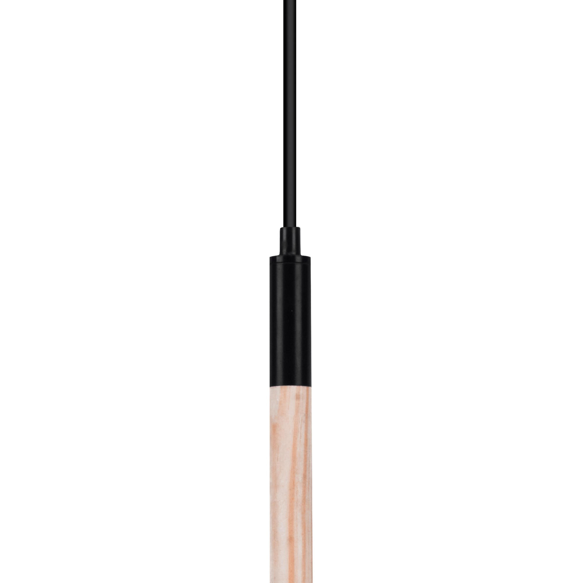 PENDELLEUCHTE PLISO 2-er Set, Schwarz - Schwarz, Holz/Textil (40/40/44cm) - KONSIMO®