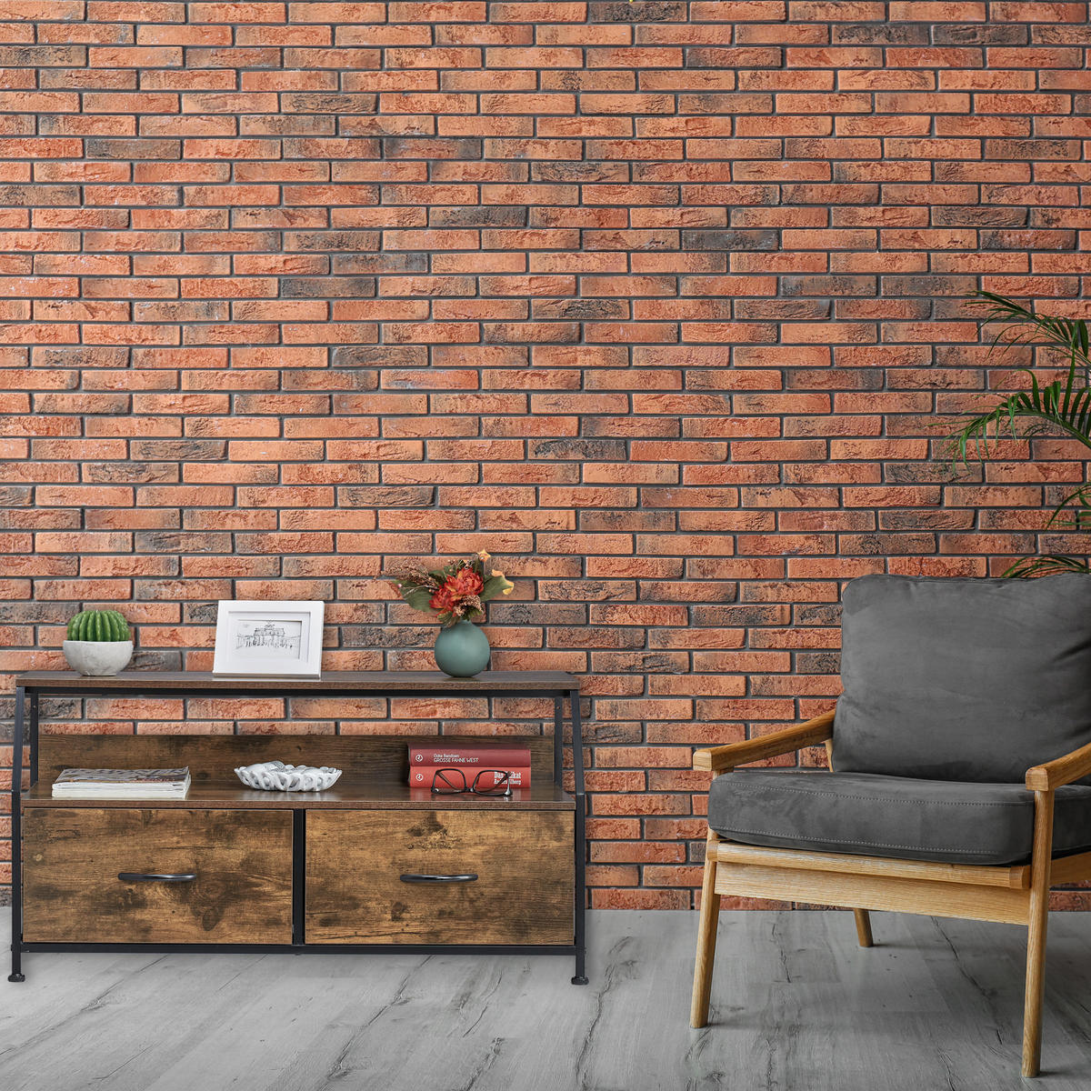 TV-BOARD - Braun, Holz/Holzwerkstoff (93/48.5/41.4cm) - Relaxdays