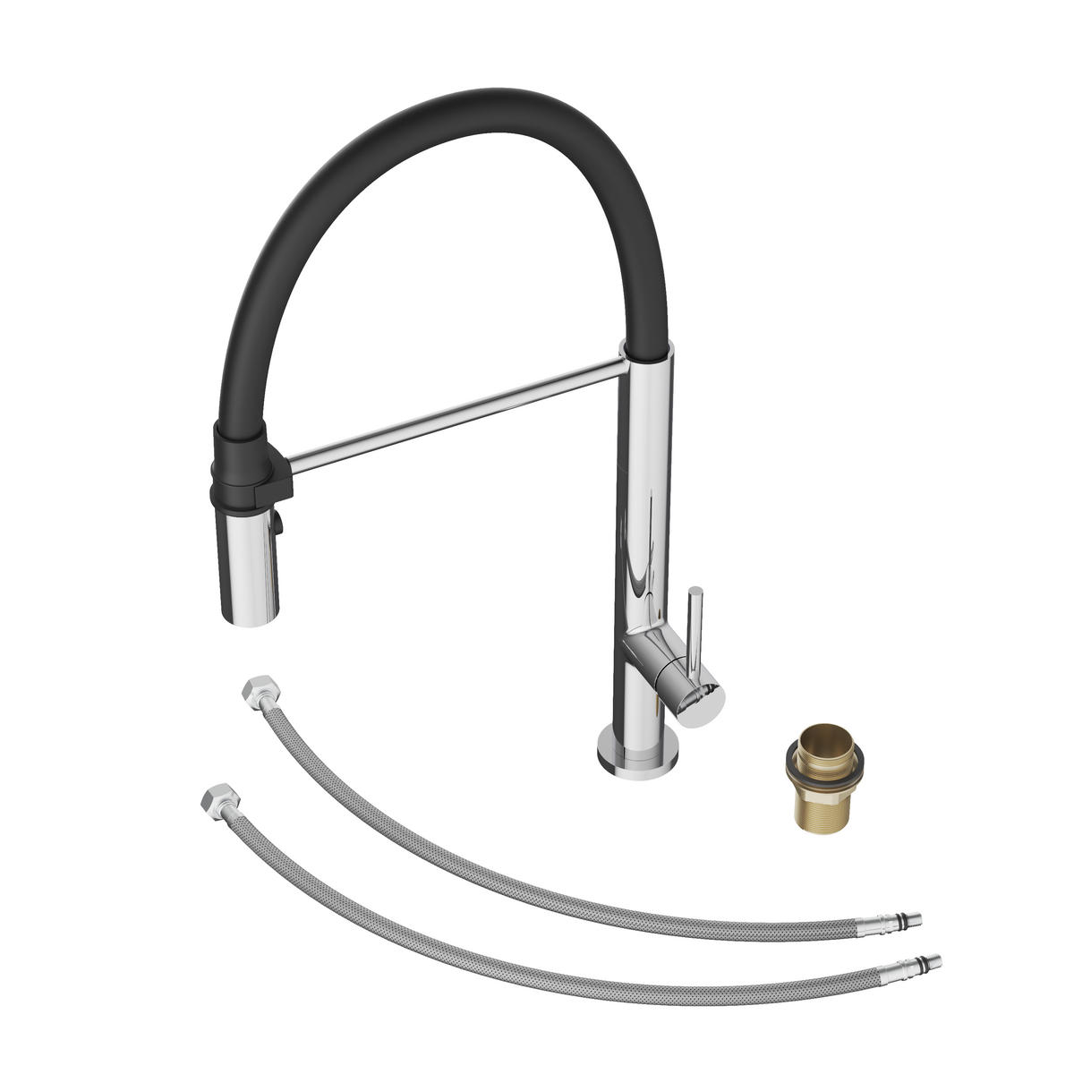 KÜCHENARMATUR Scala Chrom - Chromfarben, Metall (27/47/27cm) - Granitan