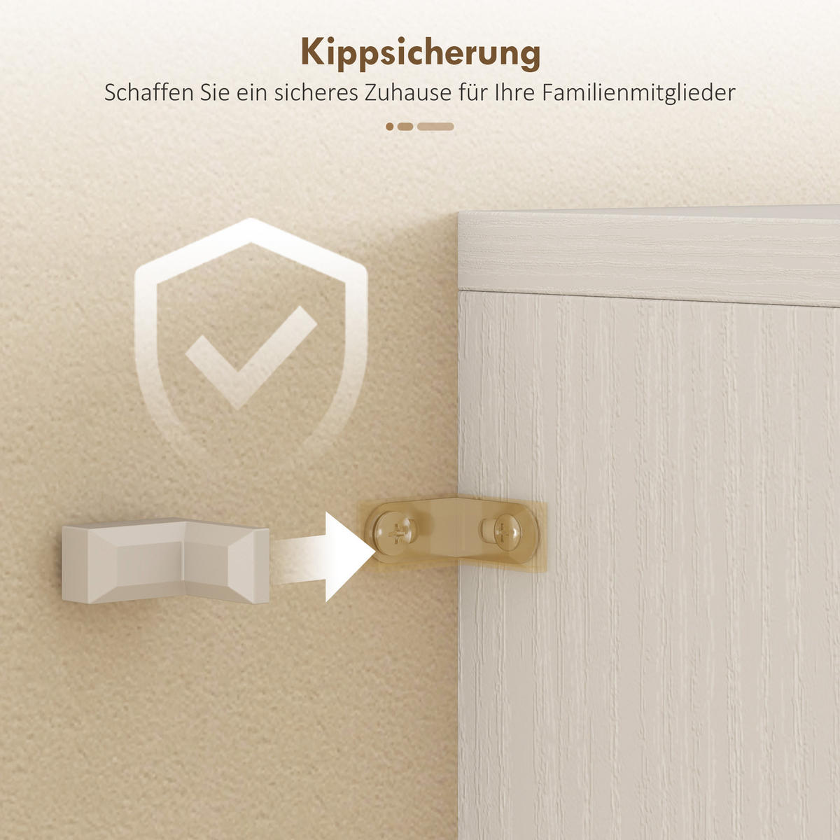 KÜCHENSCHRANK Buffetschrank mit verstellbar Regal Schublade 2 Schrank Weiß - Silberfarben/Weiß, Holzwerkstoff/Metall (35/180/60cm) - HOMCOM