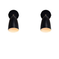 WANDLEUCHTE Filament 20/10/10 cm - Schwarz, Metall (10/10/20cm) - ZMH