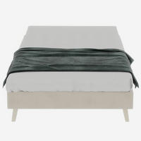 POLSTERBETT 90x200 cm niedrig ohne Stauraum beige - Beige, Textil (90/200cm) - Fortuna Lai