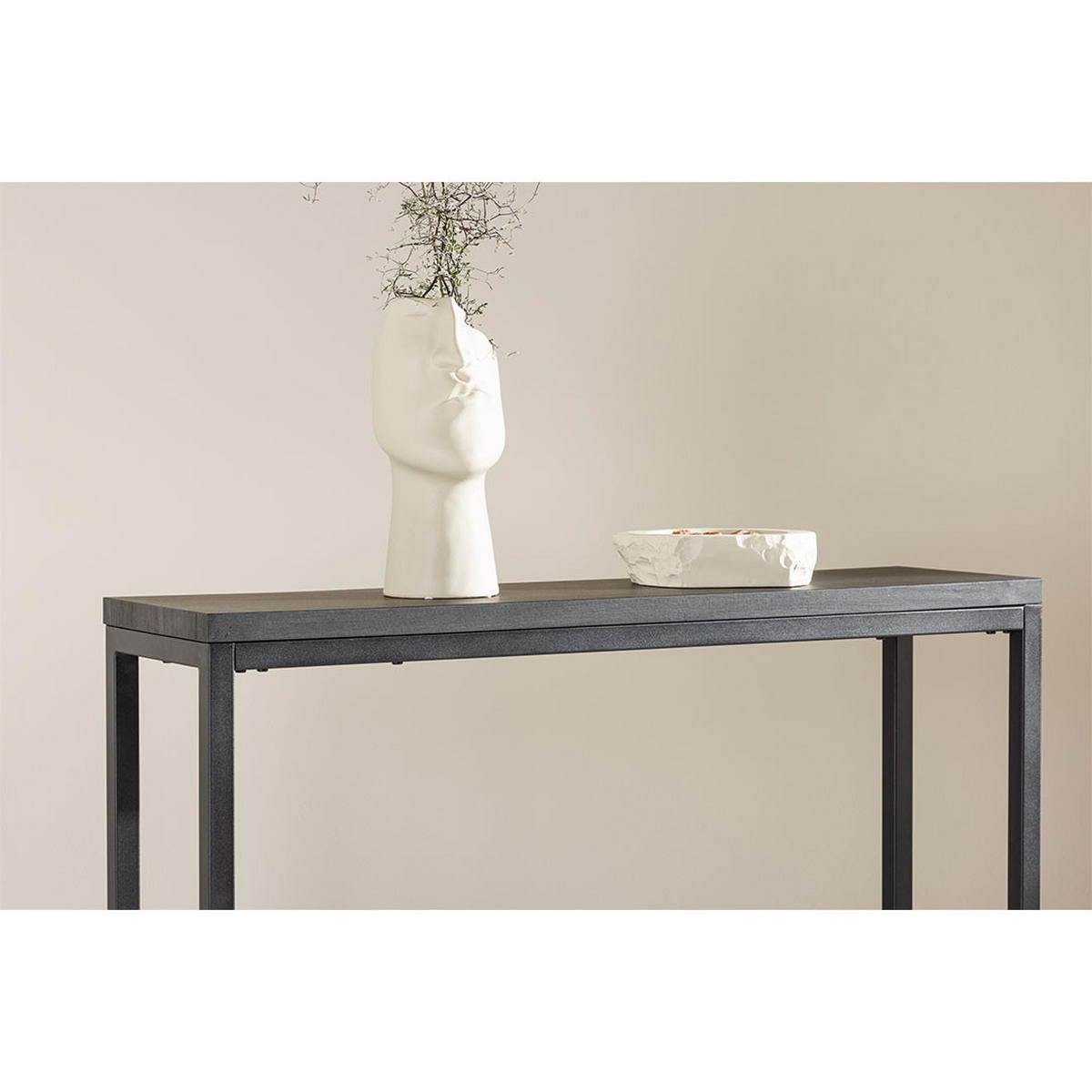 KONSOLENTISCH, Rise, Schwarz, Stahl, 30 x 110 x 80 cm - Schwarz, Metall (110/30/80cm) - ebuy24