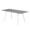 ESSTISCH LIO 120-160/80/76 cm - Weiß/Grau, Holzwerkstoff/Metall (120/80/76cm) - B&D Home