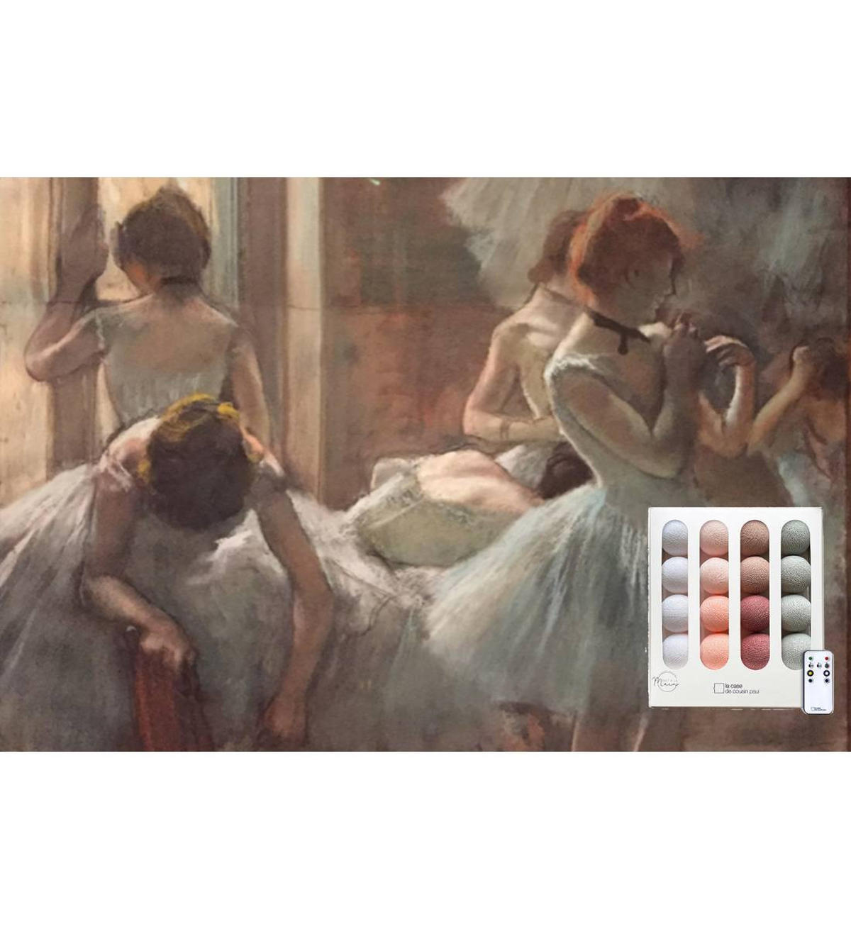 LICHTERKETTE LED Boxen - L'opéra - Puderrosa - Hellrosa, Textil (165cm) - La case du cousin paul