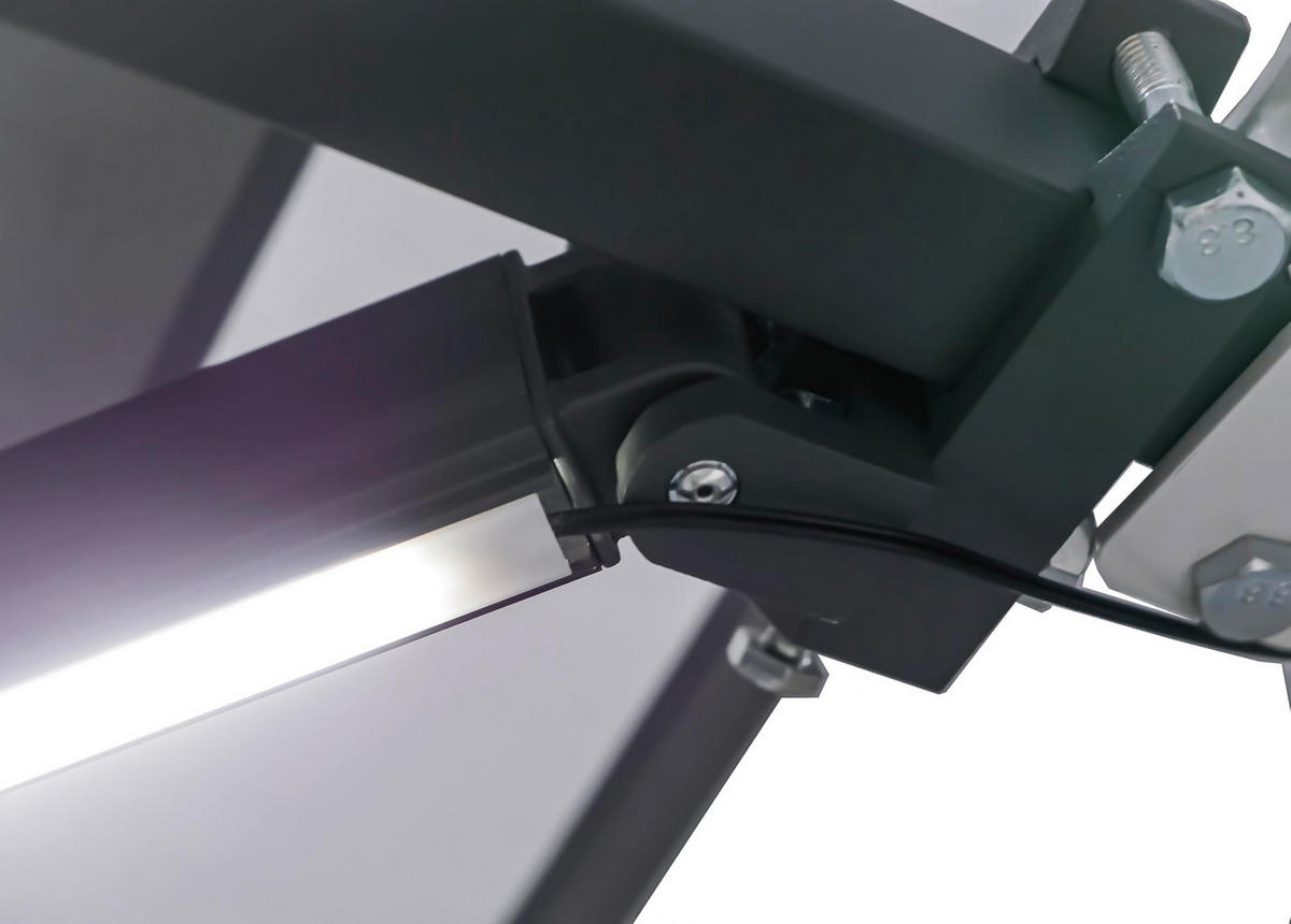 GELENKARMMARKISE Phila 295x200cm Elektrisch mit LED Anthrazit Balkonmarkise - Anthrazit, Kunststoff (200/20/295cm) - DELUKE