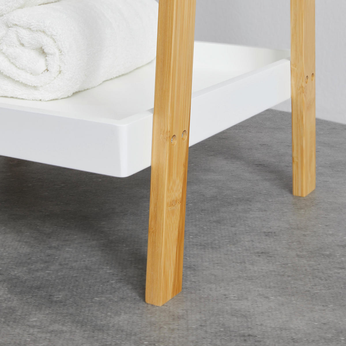 REGAL Mirella Weiß/Naturfarben MDF - Naturfarben, Naturmaterialien (43/172/40cm)