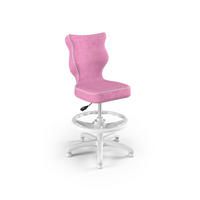 KINDERSTUHL Petit mit Fußstütze - Rosa/Weiß, Textil (66/96/66cm) - RAUMHIRSCH FURNITURE