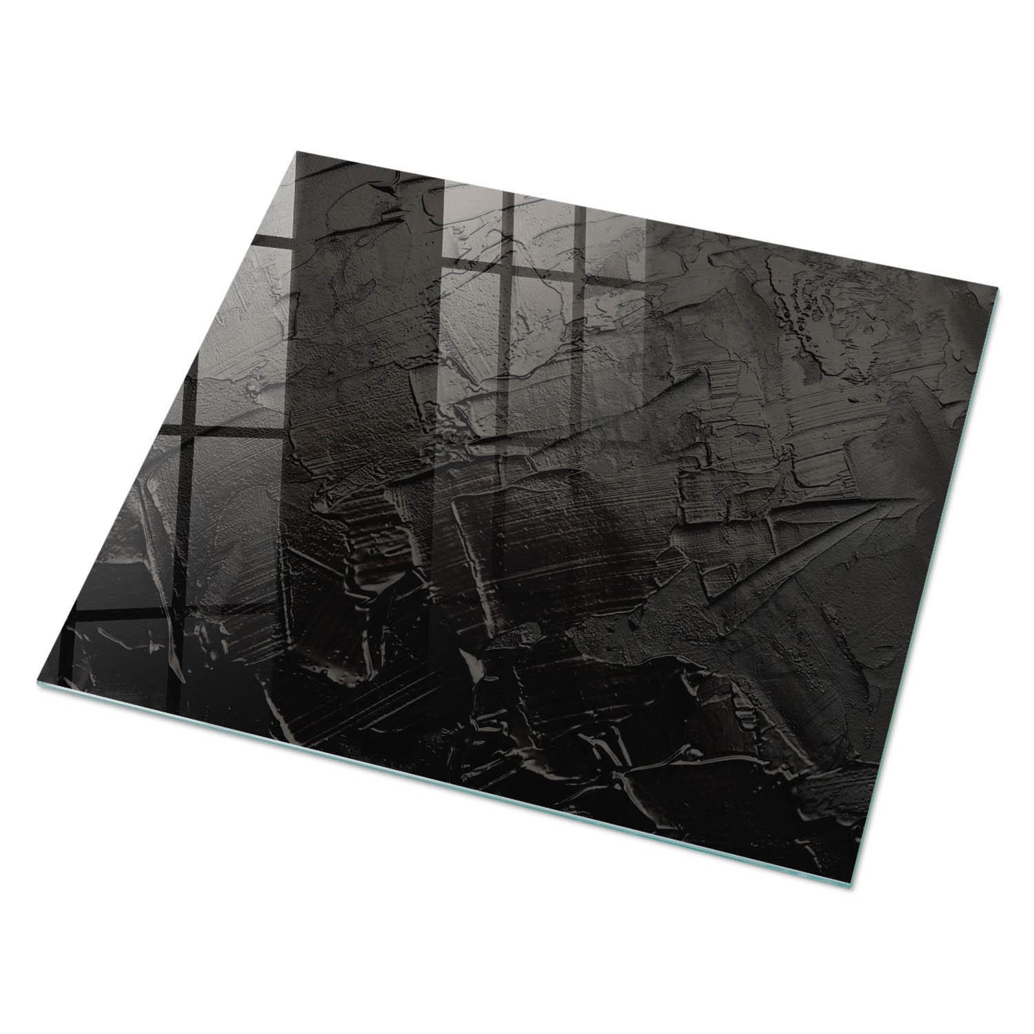 GLASPLATTE 80x60 cm – Abstrakte Textur - Grün, Glas (0.4/80/60cm) - ArtPrintCave