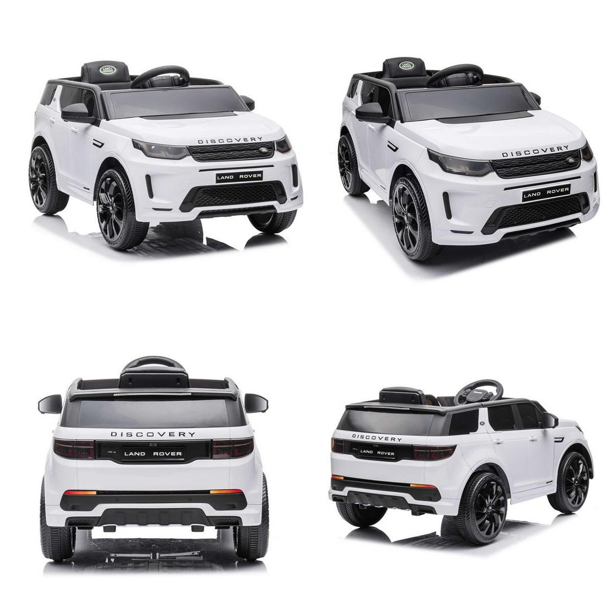 ELEKTROAUTO Land Rover weiß Discovery SUV Fernbedienung, EVA-Reifen - Weiß, Kunststoff (108/65/51cm) - Chipolino