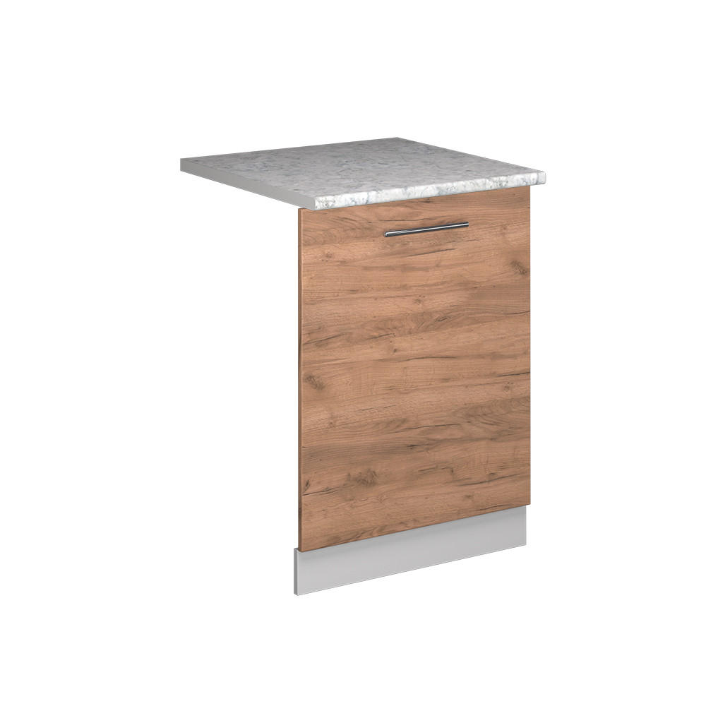 DISKMASKINENS FRONTPANEL Fame-Line Goldkraft ek 60 cm , AP Marble Honungsek, Vit 81.8/60/60 cm