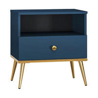 NACHTTISCH – 50 cm – Marine – Blau - Blau, Holzwerkstoff (50/54/34cm) - hi-markt