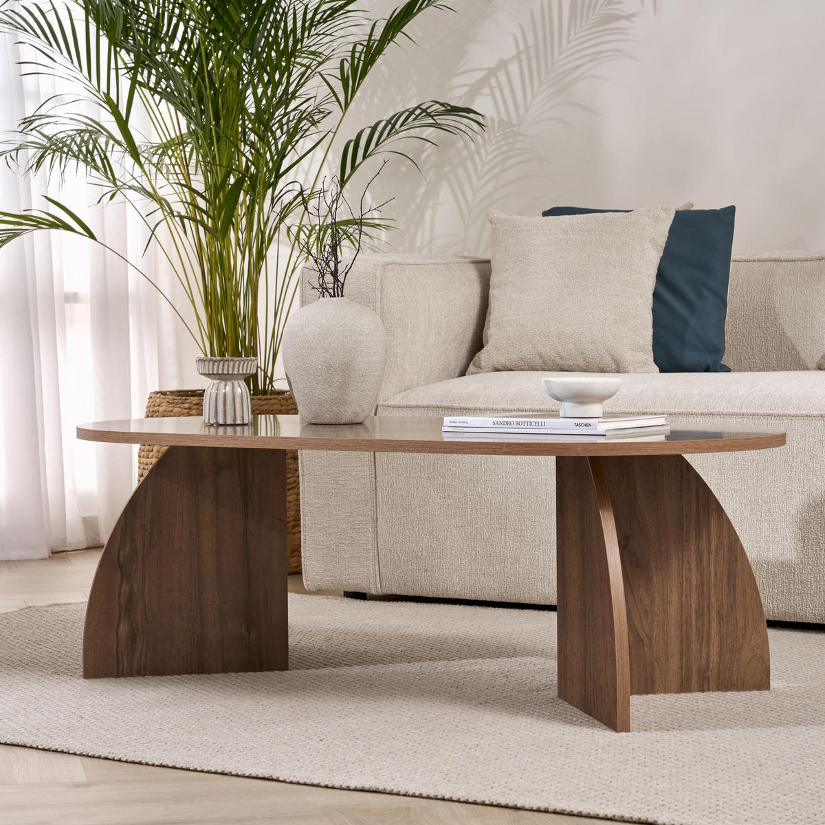 COUCHTISCH Melina Nussbaum - Nussbaumfarben, Holz (60/120/40cm) - Habitat Garten