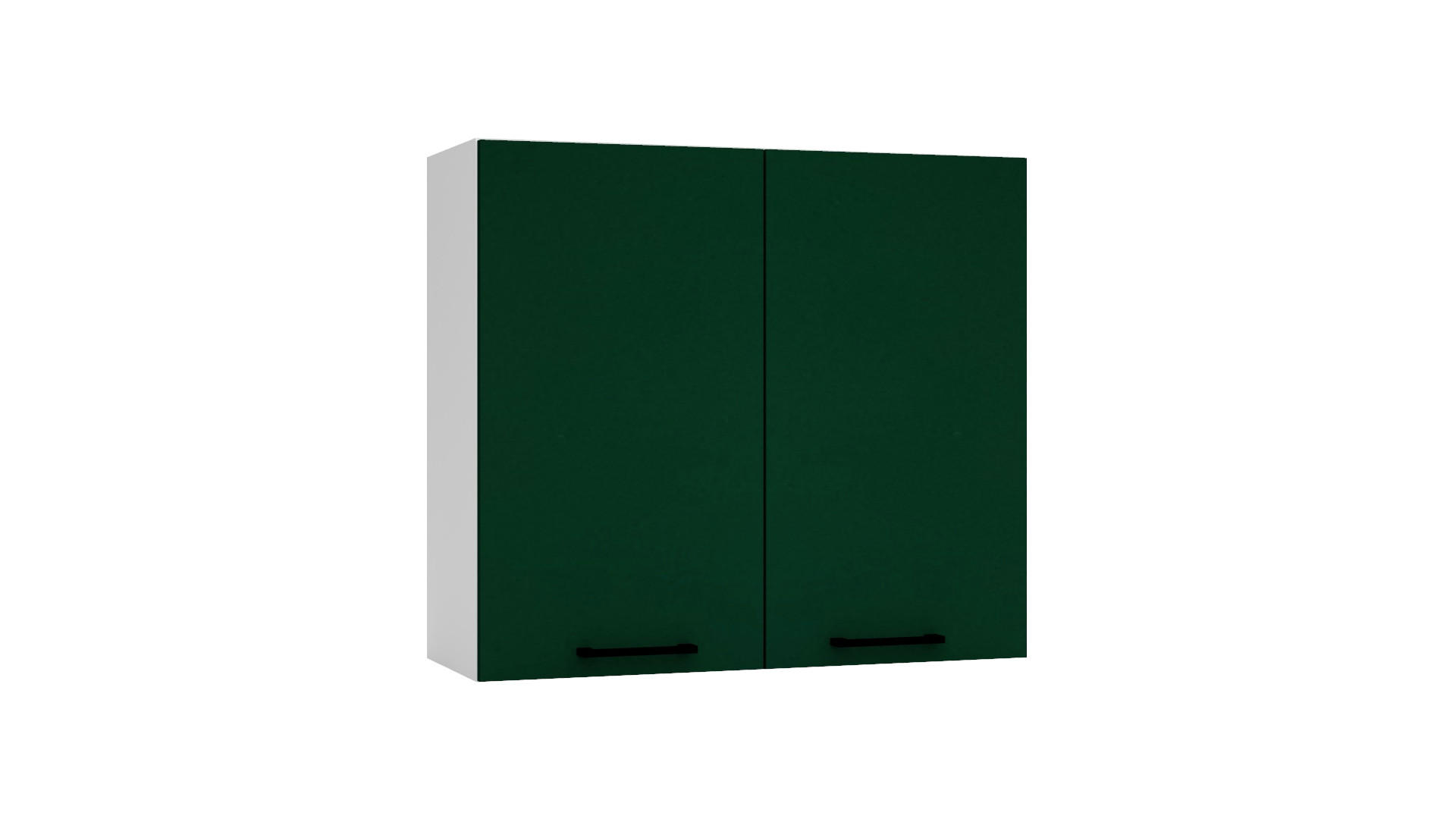 HÄNGESCHRANK W80 - Morvex - Stilvolle Wandlösung - Dunkelgrün, Holz/Metall (80/72/30cm) - ROYAL24_MARKT