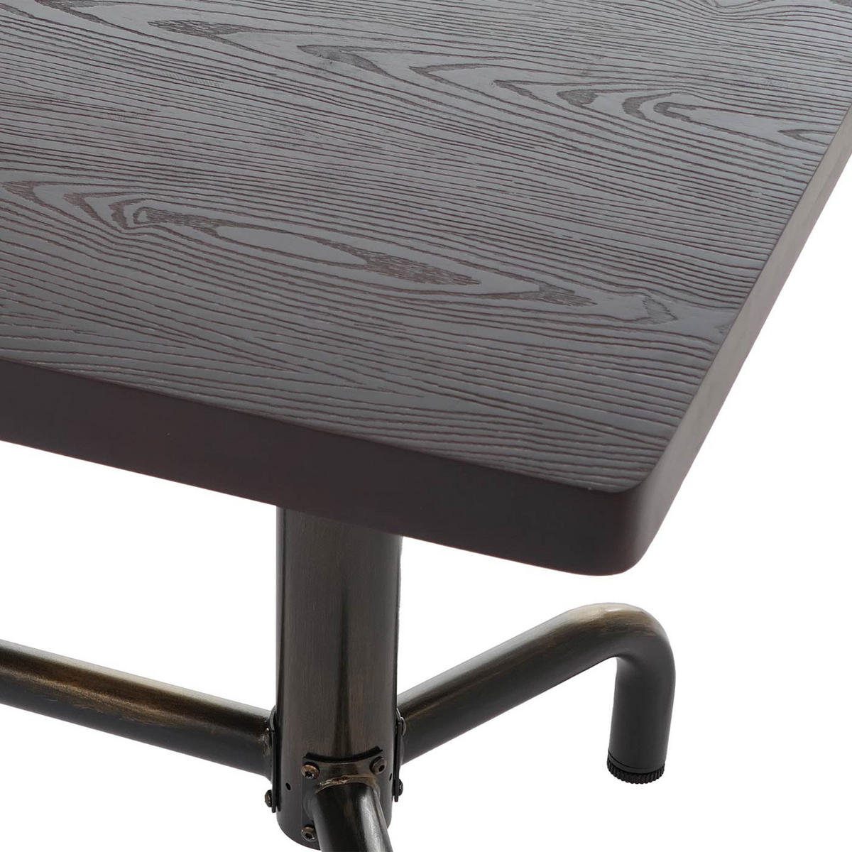 JÍDELNÍ STŮL hranatý Hnědý, bronzový - bronzová/hnědá, dřevo (80/140/74cm) - MCW