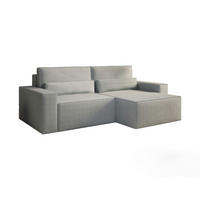 ECKSOFA - Universale Ecksofa DENVER mini - Hellgrau - Poso 110 - Hellgrau, Holzwerkstoff (248/162cm) - Möblo