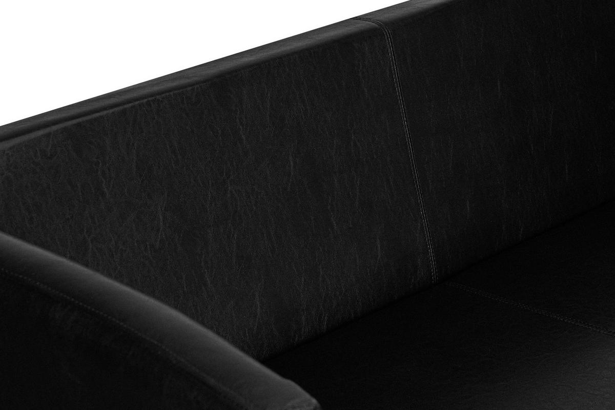 3-SITZER-SOFA ESPECTO Lederoptik, schwarz - Schwarz, Textil (67/71/171cm) - KONSIMO®